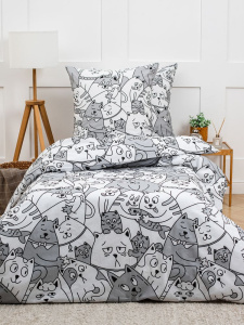 Комплект постельного белья 1,5-спальный, бязь "Комфорт" (Котовасия)