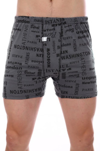 Трусы-боксеры, модель 212, трикотаж (Вояж, серый)