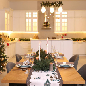 Дорожка для сервировки 50*150 см, хлопок 100% (Веселый Новый Год)