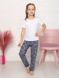 Брюки пижамные детские, модель 325, трикотаж (Стрекоза)