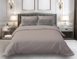 Пододеяльник 1,5-спальный, с вырезом "ромб", бязь "Комфорт" (Голливуд, темно-бежевый)