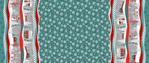 Рушник 50*150 см, рогожка, хлопок 100 % (Нарядная сказка)