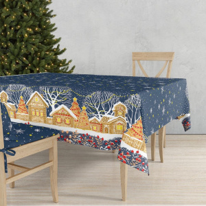 Скатерть 150*180 см, рогожка (Полночь)