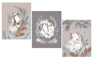 Комплект полотенец 48*60 см, 3 шт., рогожка (Поэма)