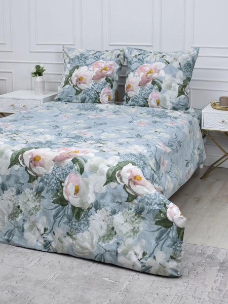 Комплект постельного белья 1,5-спальный, перкаль (Нигури)