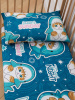 Простыня 100*150 см в детскую кроватку, бязь "Комфорт" (Кот Акула)