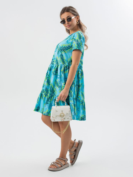 Платье женское, модель 174, трикотаж (Флора)