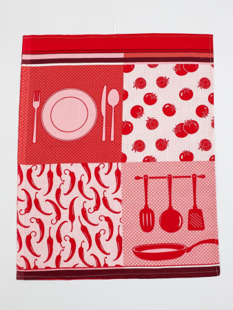 Комплект полотенец 48*60 см, 3 шт., рогожка (Готовим дома)