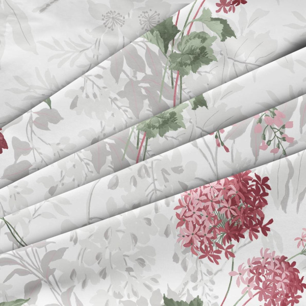 Пододеяльник Евростандарт, бязь ГОСТ (Кассана, ягодно-розовый)