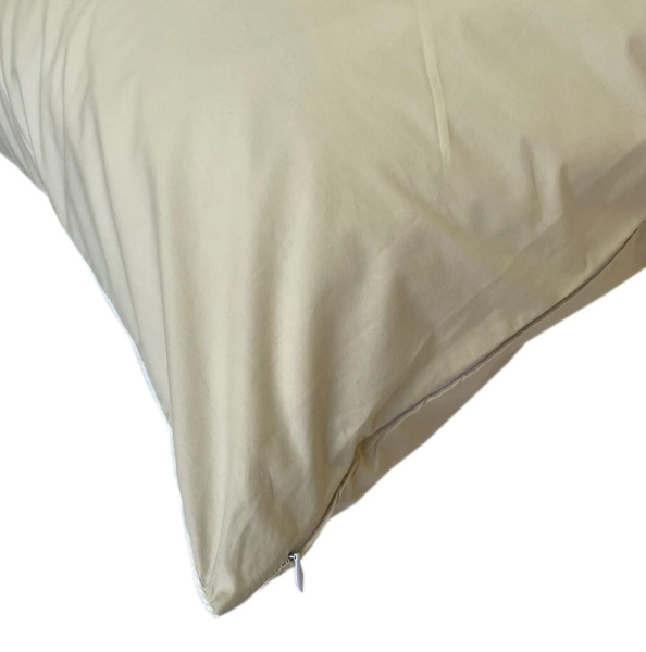 Наперник на молнии 70*70см (Бежевый)