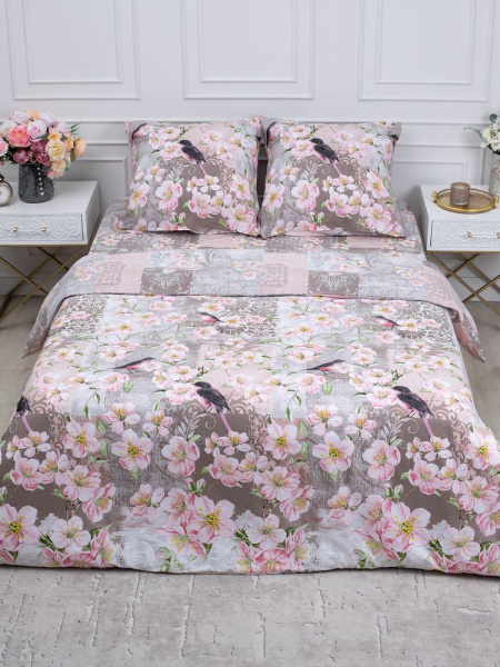 Комплект постельного белья 1,5-спальный, перкаль (Торриджани)