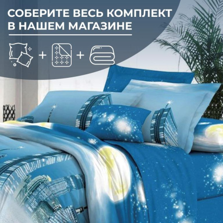 Простыня 1,5-спальная, сатин "Престиж" (Урбан (компаньон))