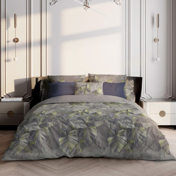 Комплект постельного белья 1,5-спальный, перкаль (Лаймовый свет)