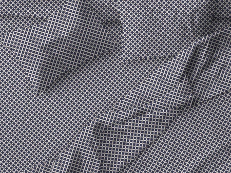 Комплект постельного белья 2-спальный, бязь "Комфорт" (Виши, темно-синий)