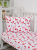 Наволочка 40*60 см, перкаль, детская расцветка (Фламинго)