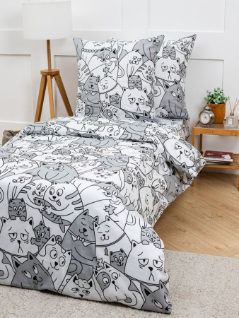 Комплект постельного белья 1,5-спальный, бязь "Комфорт" (Котовасия)