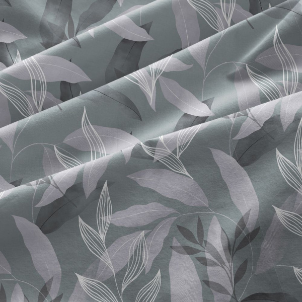 Простыня Евро 240*220 см, бязь ГОСТ (Китос, серый)