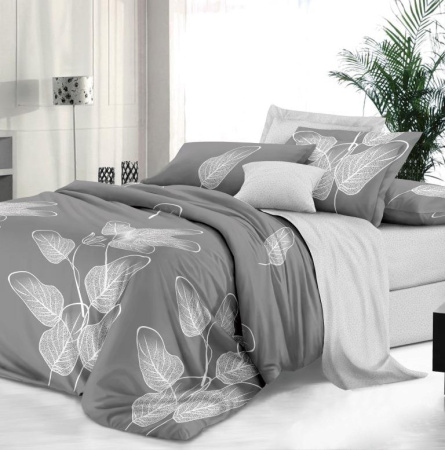 Комплект постельного белья 2-спальный, сатин "Престиж", с Европростыней (Шэдоу)