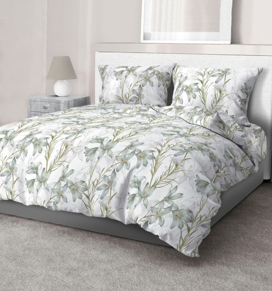 Комплект постельного белья 2-спальный, бязь  ГОСТ (Утренний цветок)