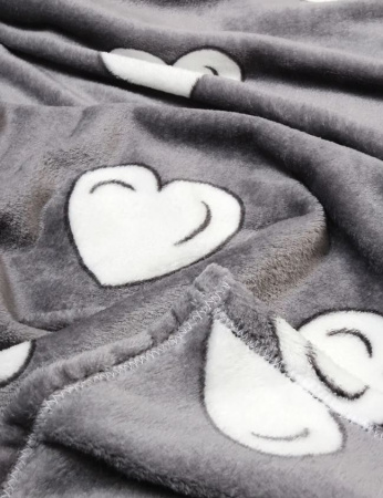 Плед 145*210 см, Велсофт  (Love)