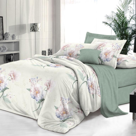 Простыня на резинке 200*200 см, поплин, борт 25 см (Шаганэ (компаньон))