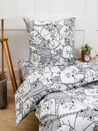 Комплект постельного белья 1,5-спальный, бязь "Комфорт" (Котовасия)