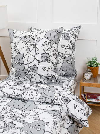 Комплект постельного белья 1,5-спальный, бязь "Комфорт" (Котовасия)