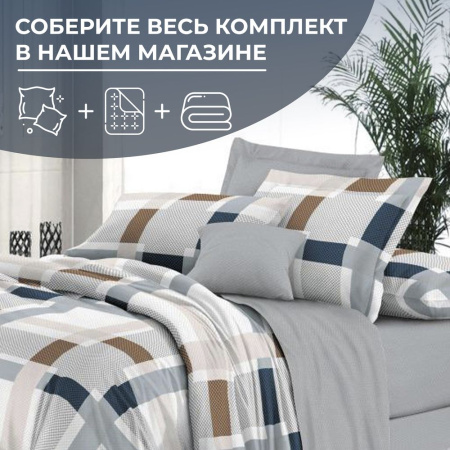 Простыня на резинке 090*200 см, поплин, борт 25 см (Дэлли (компаньон))