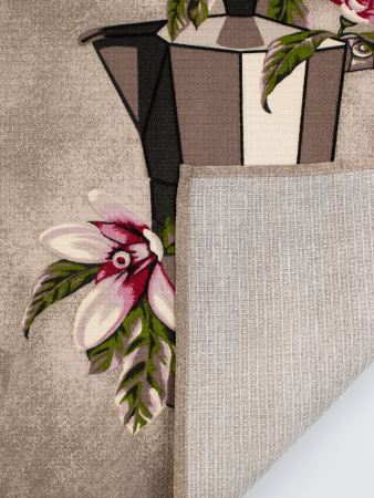 Комплект вафельных полотенец 48*60 см, 3 штуки (Мокко, черный)