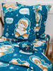 Простыня на резинке 090*190 см, бязь "Комфорт", детская расцветка (Кот Акула)