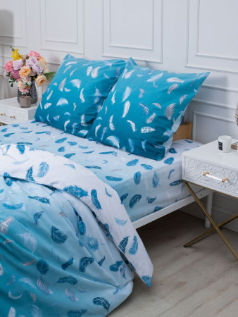 Комплект постельного белья 1,5-спальный, перкаль (Нежный сон)