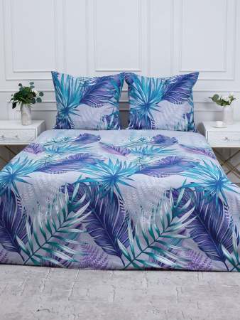 Комплект постельного белья 1,5-спальный, перкаль (Мира, серый)