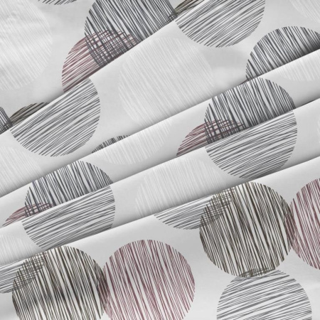 Комплект постельного белья 1,5-спальный, бязь  ГОСТ (220) (Пинг понг на сером)