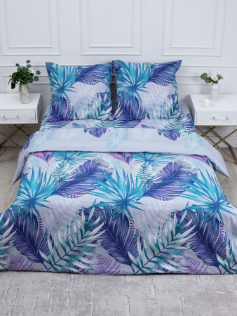 Комплект постельного белья 1,5-спальный, перкаль (Мира, серый)