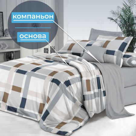 Простыня на резинке 090*200 см, поплин, борт 25 см (Дэлли (компаньон))