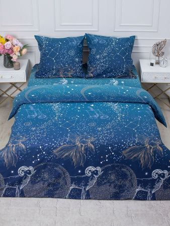 Комплект постельного белья 1,5-спальный, перкаль (Млечный путь)