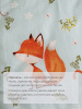 Простыня на резинке 080*160 см, перкаль, детская расцветка (Лисята)