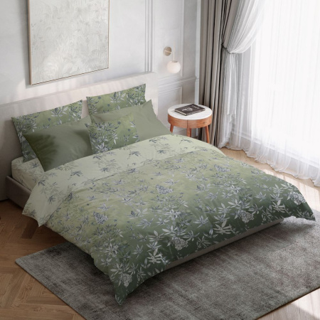 Наволочка 50*70 см, перкаль (Кассиопея, зеленый)