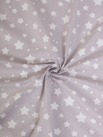 Простыня на резинке 080*160 см, перкаль, детская расцветка (Звёзды)