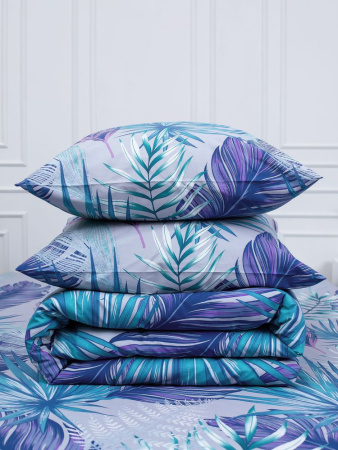 Комплект постельного белья 1,5-спальный, перкаль (Мира, серый)