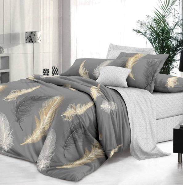 Простыня на резинке 200*200 см, поплин, борт 25 см (Финист (компаньон))