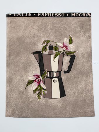 Комплект вафельных полотенец 48*60 см, 3 штуки (Мокко, черный)