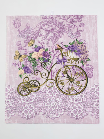 Комплект полотенец 48*60 см, 3 шт., рогожка (Лавандовый прованс)