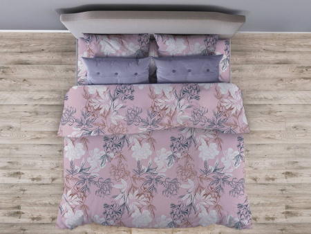 Комплект постельного белья Семейный, бязь "Комфорт" (Симфония, розовый)