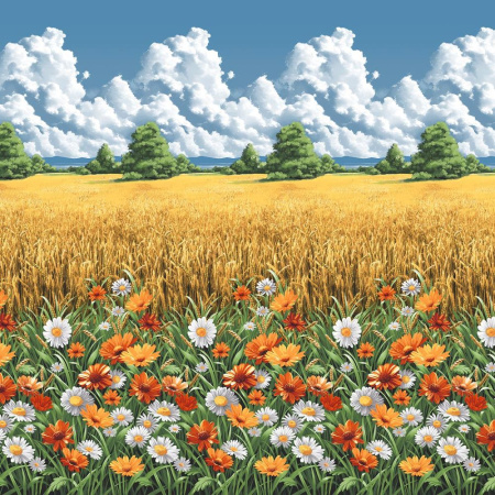 Пододеяльник Евростандарт, бязь ГОСТ (Родные просторы)