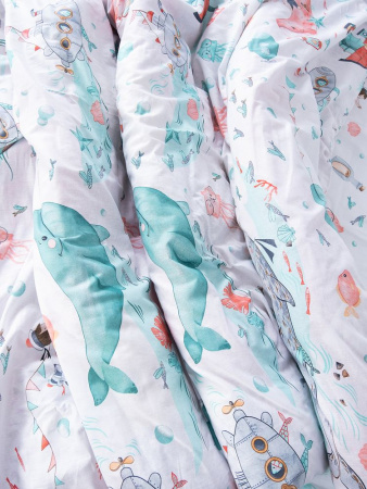 Наволочка 50*70 см, перкаль, детская расцветка (Морячок)