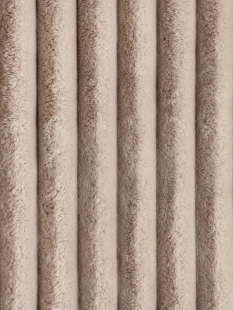 Плед 145*210 см, Велсофт - жаккард, Нежность (Бежевый-страйп)