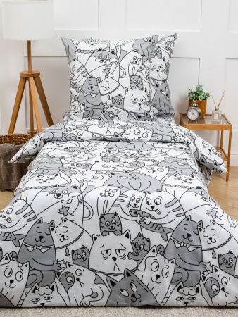 Комплект постельного белья 1,5-спальный, бязь "Комфорт" (Котовасия)