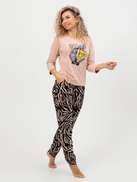 Костюм женский, модель 162, трикотаж (Зебра)