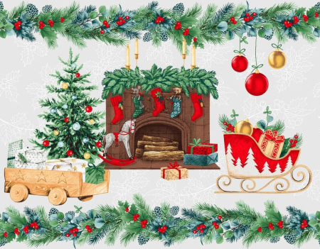 Дорожка для сервировки 50*150 см, хлопок 100% (У камина)